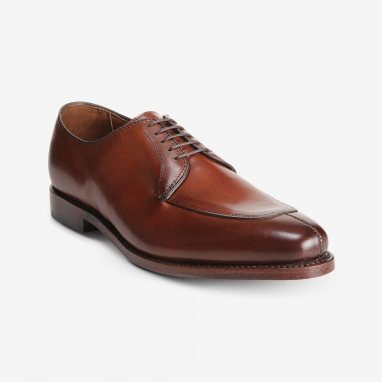 Allen Edmonds Delray Blucher Dress Shoe Dark Chili OihYA2nh - Click Image to Close