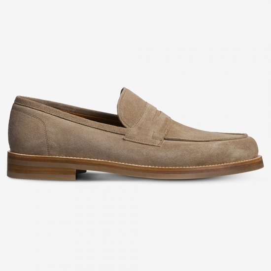 Allen Edmonds Newton Penny Loafer Taupe Suede EGkTVtFA