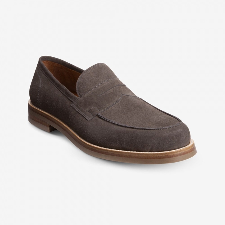 Allen Edmonds Newton Penny Loafer Grey Suede XwnQPzdf - Click Image to Close