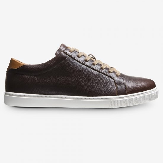 Allen Edmonds Courtside Football Grain Sneaker Brown HhH0ihYW