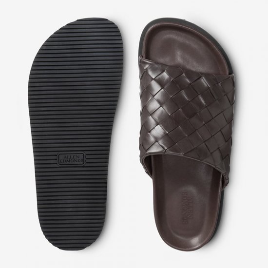 Allen Edmonds Del Mar Woven Sandal Dark Brown ojogAMl0