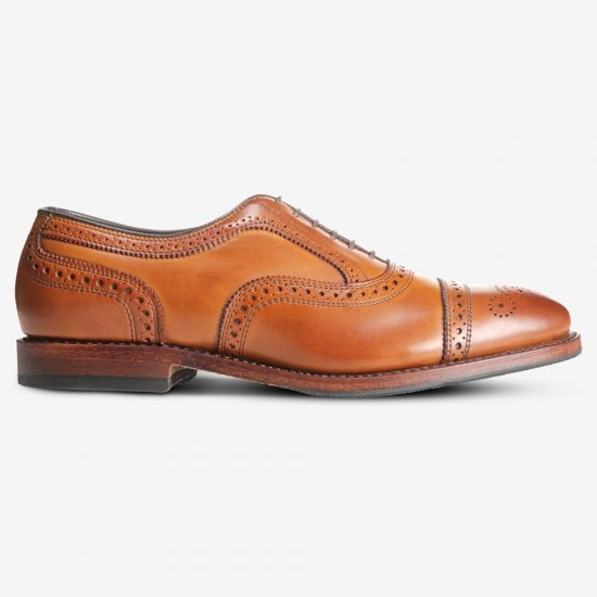 Allen Edmonds Strand Cap-toe Oxford Dress Shoe with Combination Tap Sole Walnut Brown vHwWC2AV