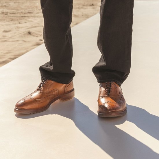 Allen Edmonds McTavish Wingtip Oxford Dress Shoe Walnut Brown QHXBzHr3