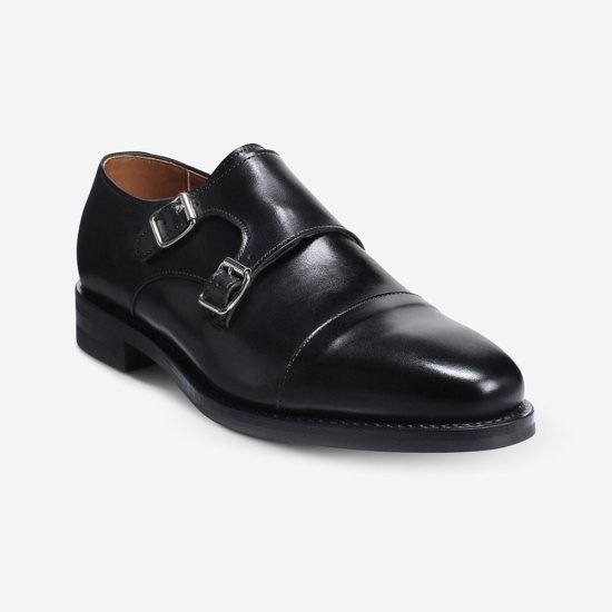 Allen Edmonds Marin Double Monk Strap Dress Shoe with Dainite Sole Black yQgErxoa