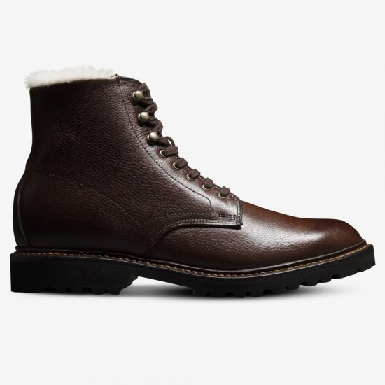Allen Edmonds Higgins Mill Hiker Shearling Boot Brown Leather qQHbbcEm