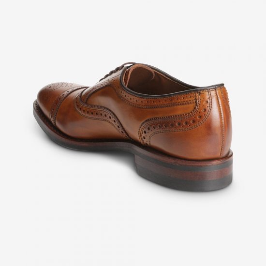 Allen Edmonds Strand Cap-toe Oxford Dress Shoe with Dainite Sole Walnut Brown 7T4xM4nA