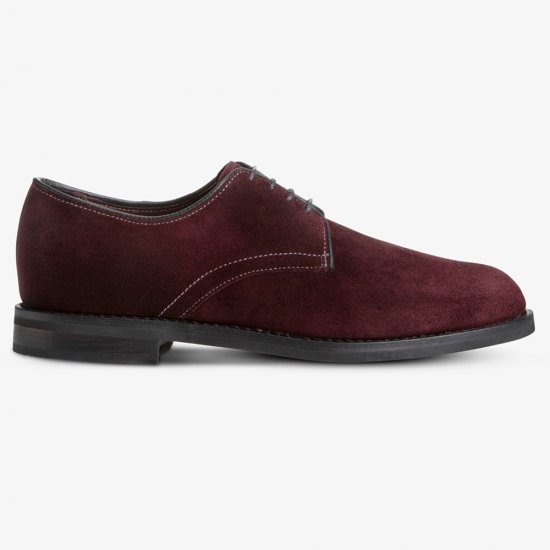 Allen Edmonds Nomad Suede Plain-toe Derby Burgundy dGFzABq8