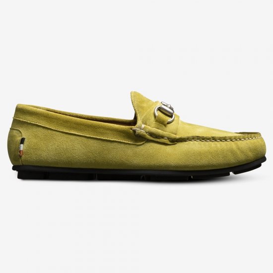 Allen Edmonds Sebastian Bit Driving Loafer Citron Suede DD0nuanD