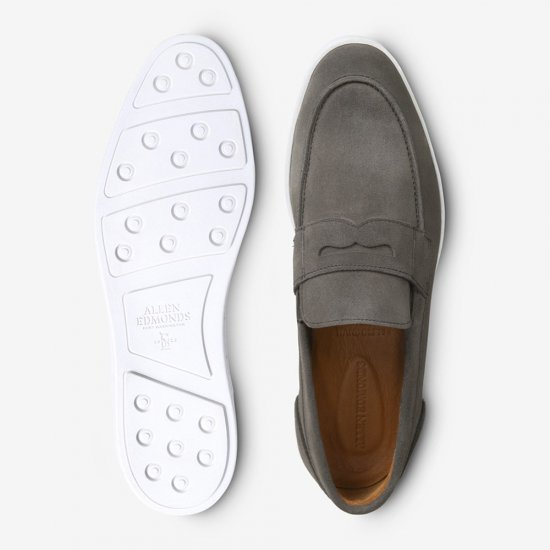 Allen Edmonds Randolph Slip-on Suede Sneaker Grey Suede PquvzIRX