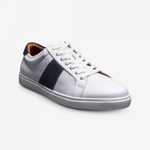 Allen Edmonds Courtside Sport Sneaker White/Navy i7arAn8p