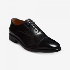 Allen Edmonds Siena Cap Stitch Oxford Dress Shoe Black F84363mQ