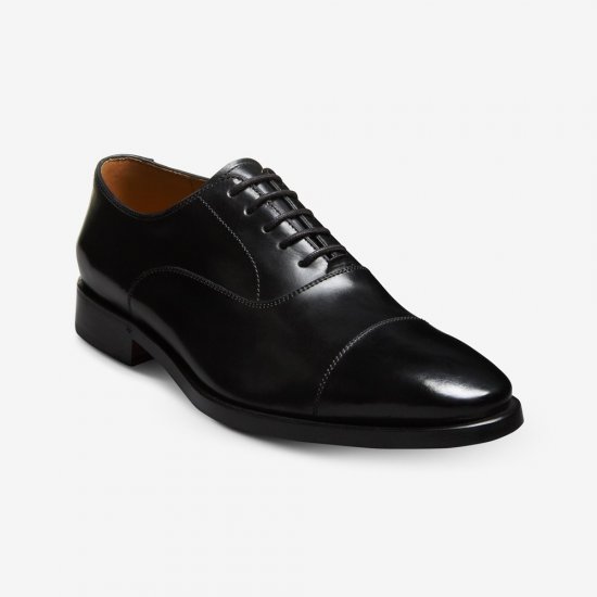 Allen Edmonds Siena Cap Stitch Oxford Dress Shoe Black F84363mQ