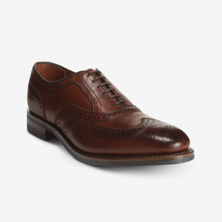 Allen Edmonds McAllister Wingtip Oxford Dress Shoe with Dainite Sole Dark Chili MuBGldw8 - Click Image to Close