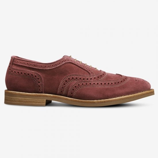 Allen Edmonds Neumok Suede Wingtip Oxford? Cherry Red p6VEVzw9