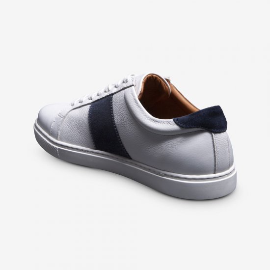 Allen Edmonds Courtside Sport Sneaker White/Navy i7arAn8p