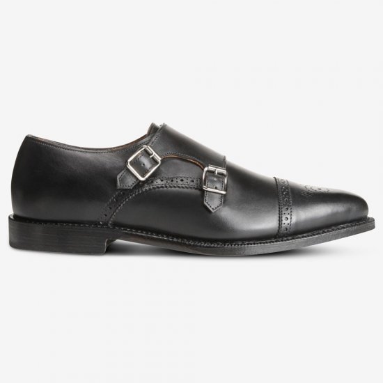 Allen Edmonds St. John\'s Double Monk Strap Dress Shoe Black WfJARj63