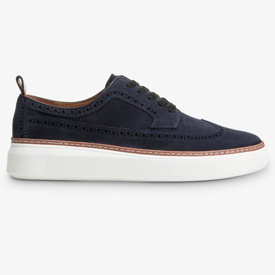 Allen Edmonds Tremont Suede Wingtip Derby Sneaker? Navy Q0rlc0T3