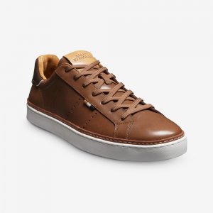 Allen Edmonds Alpha Lace-up Sneaker Tan Leather K74WlFQq