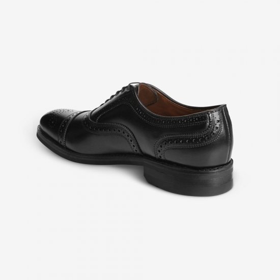 Allen Edmonds Strand Weatherproof Cap-Toe Oxford with Dainite Rubber Sole Black a4bkB16D