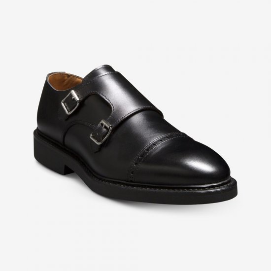 Allen Edmonds Charles Double Monk Strap Black Leather YUMt9SOy