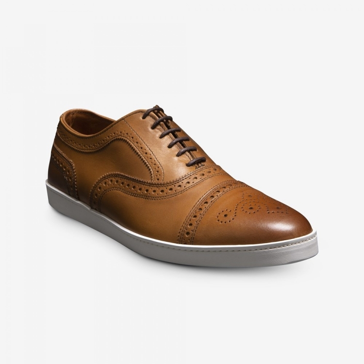 Allen Edmonds Strand Oxford Dress Sneaker Walnut Brown CkyulLNw - Click Image to Close