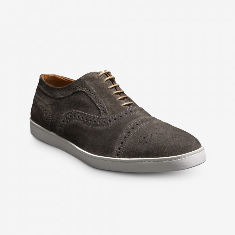 Allen Edmonds Strand Suede Oxford Sneaker? Grey z5n6Qx9c - Click Image to Close