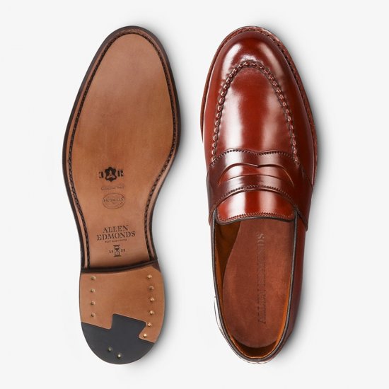 Allen Edmonds Randolph Shell Cordovan Penny Loafer Chili Cordovan Mtoj1u4g