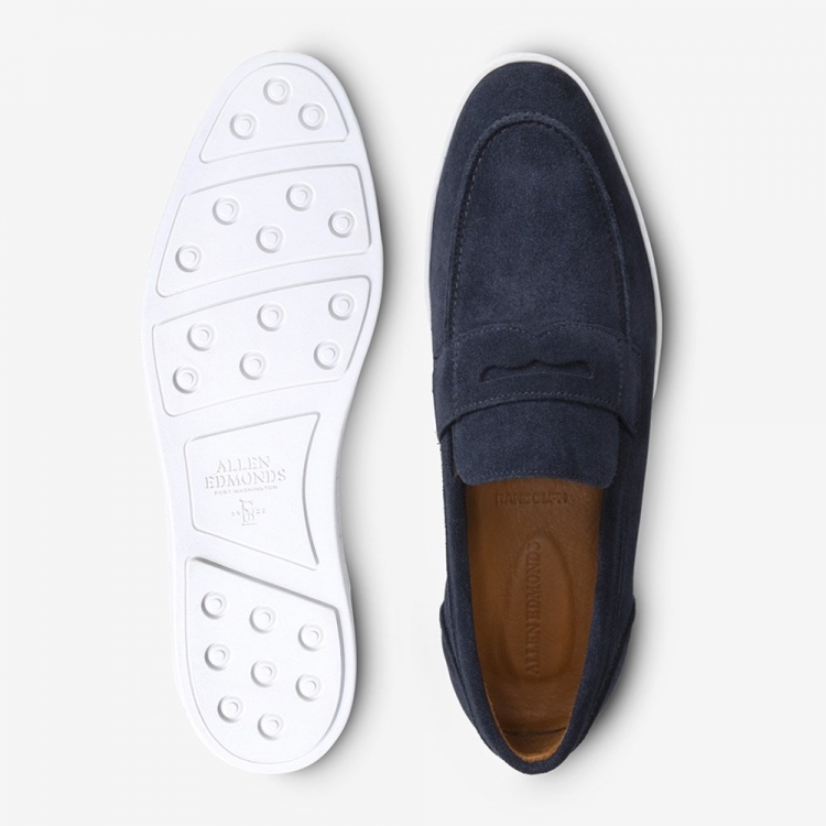 Allen Edmonds Randolph Slip-on Sneaker Navy Suede nBf2oEts - Click Image to Close