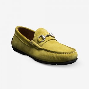 Allen Edmonds Sebastian Bit Driving Loafer Citron Suede DD0nuanD