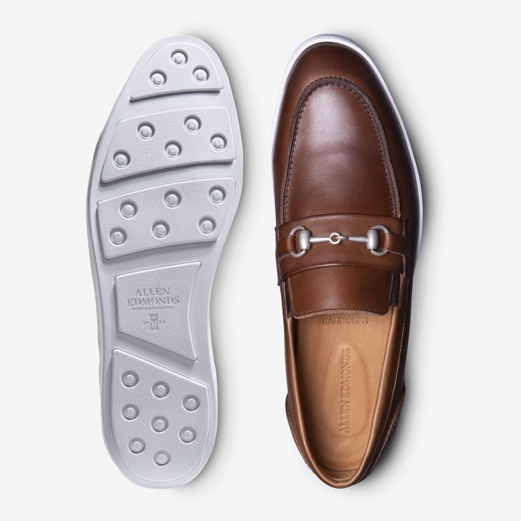 Allen Edmonds Randolph Bit Slip-on Sneaker Mahogany Leather lbtdAOOx - Click Image to Close