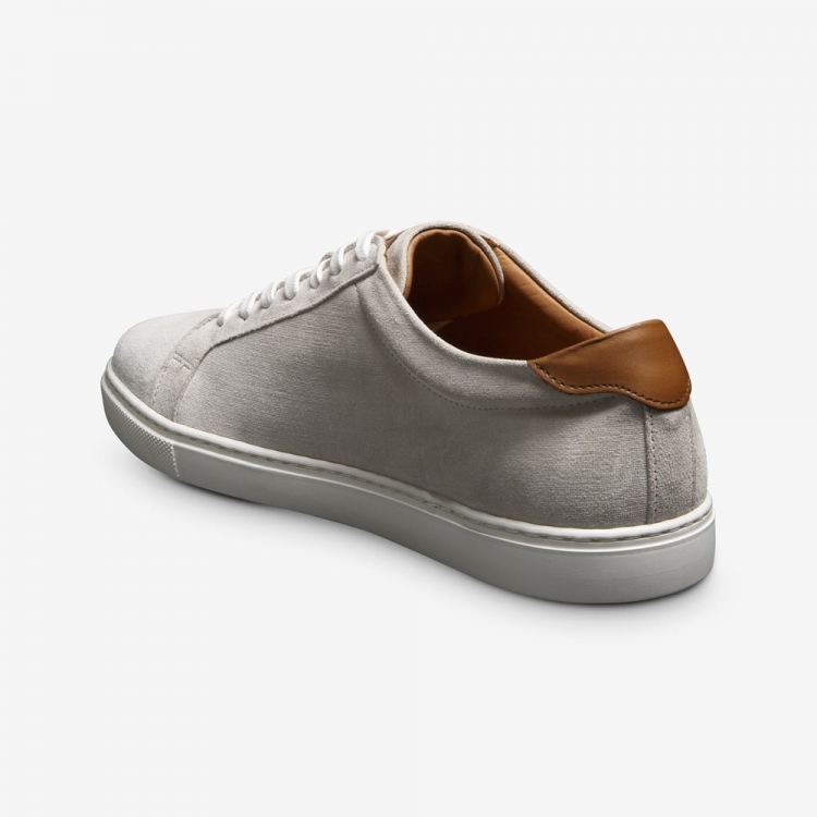 Allen Edmonds Courtside Sneaker Light Grey Suede 7N3VlI0N - Click Image to Close