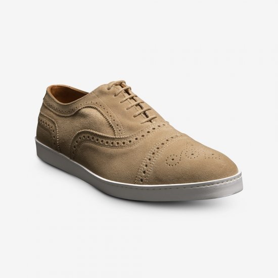 Allen Edmonds Strand Suede Oxford Sneaker? Bone ubKDWrCN