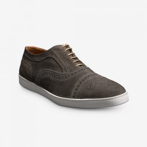 Allen Edmonds Strand Suede Oxford Sneaker? Grey z5n6Qx9c