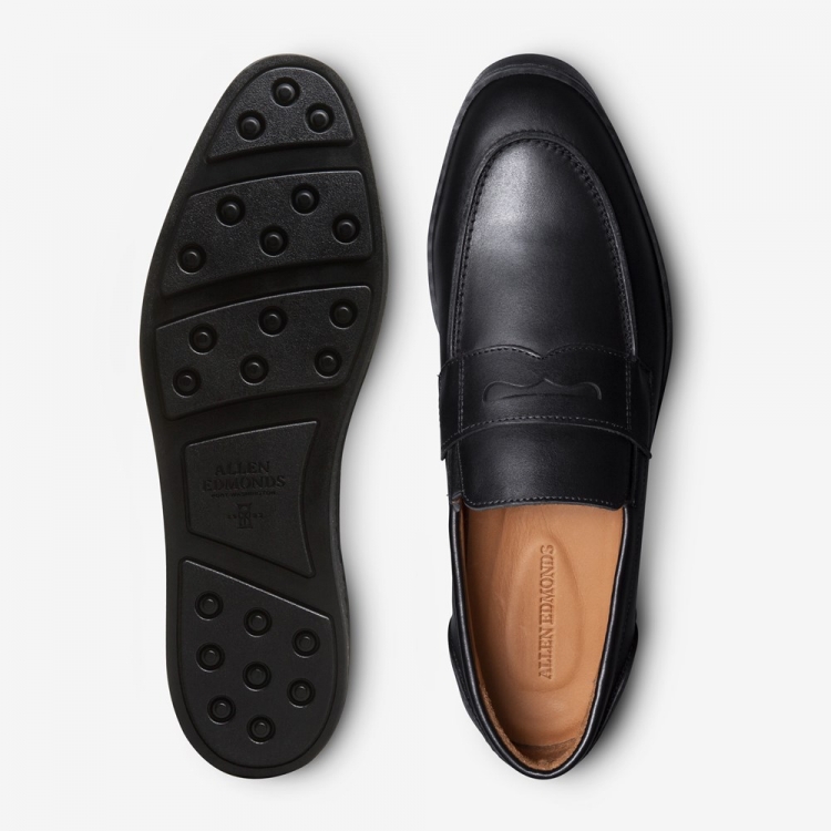 Allen Edmonds Randolph Slip-on Sneaker Black Leather hLRBxm6l - Click Image to Close