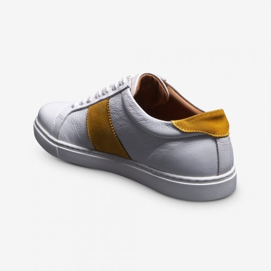 Allen Edmonds Courtside Sport Sneaker White/Yellow PrlGtlVV