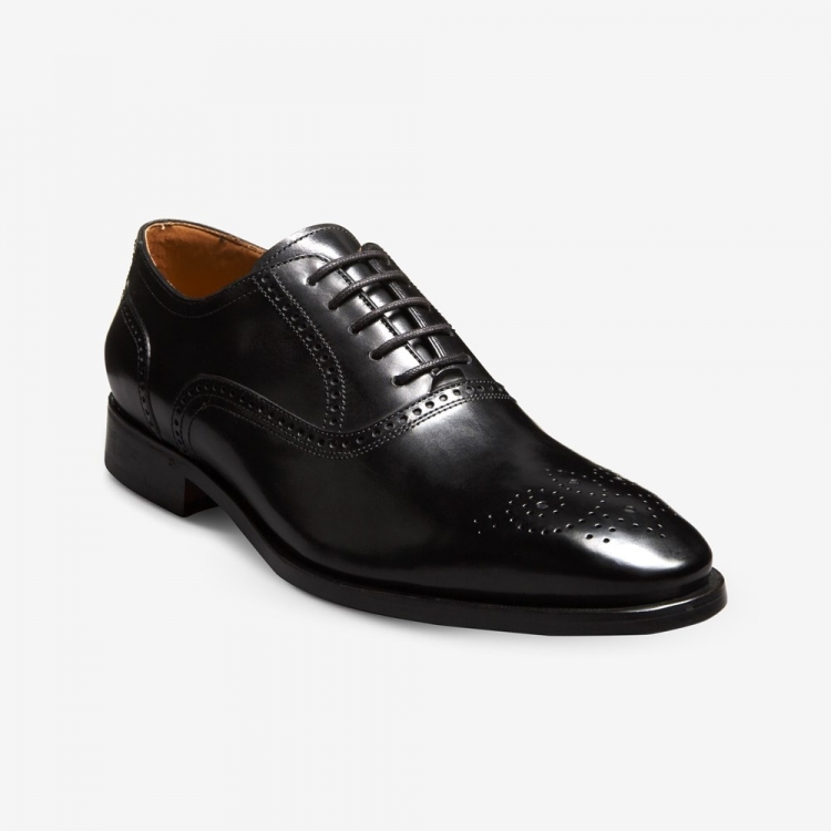 Allen Edmonds Siena Medallion Oxford Dress Shoe Black UgajiOnn - Click Image to Close