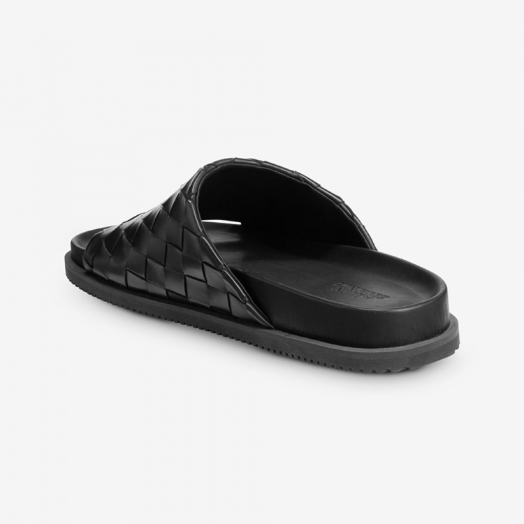 Allen Edmonds Del Mar Woven Sandal Black 9r88CUid - Click Image to Close