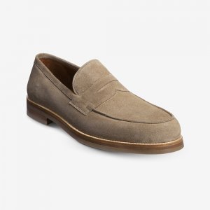 Allen Edmonds Newton Penny Loafer Taupe Suede EGkTVtFA