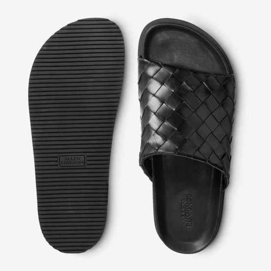 Allen Edmonds Del Mar Woven Sandal Black 9r88CUid